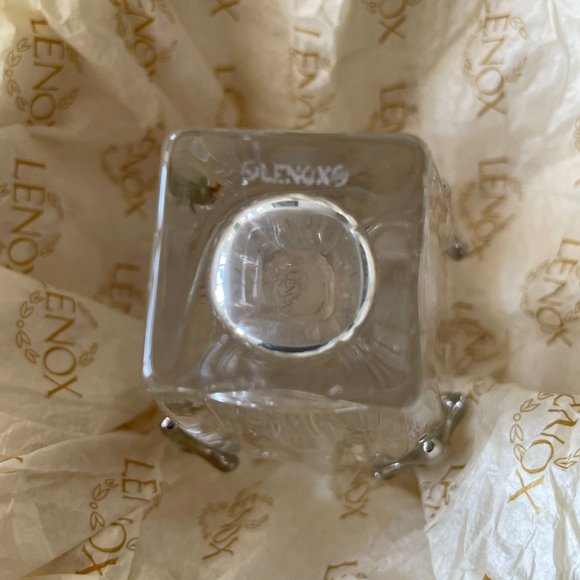 VINTAGE LENOX CRYSTAL PAVE JEWELS DIAMONDS & PEARLS MINI GRECIAN POSY 4"… - Picture 7 of 8